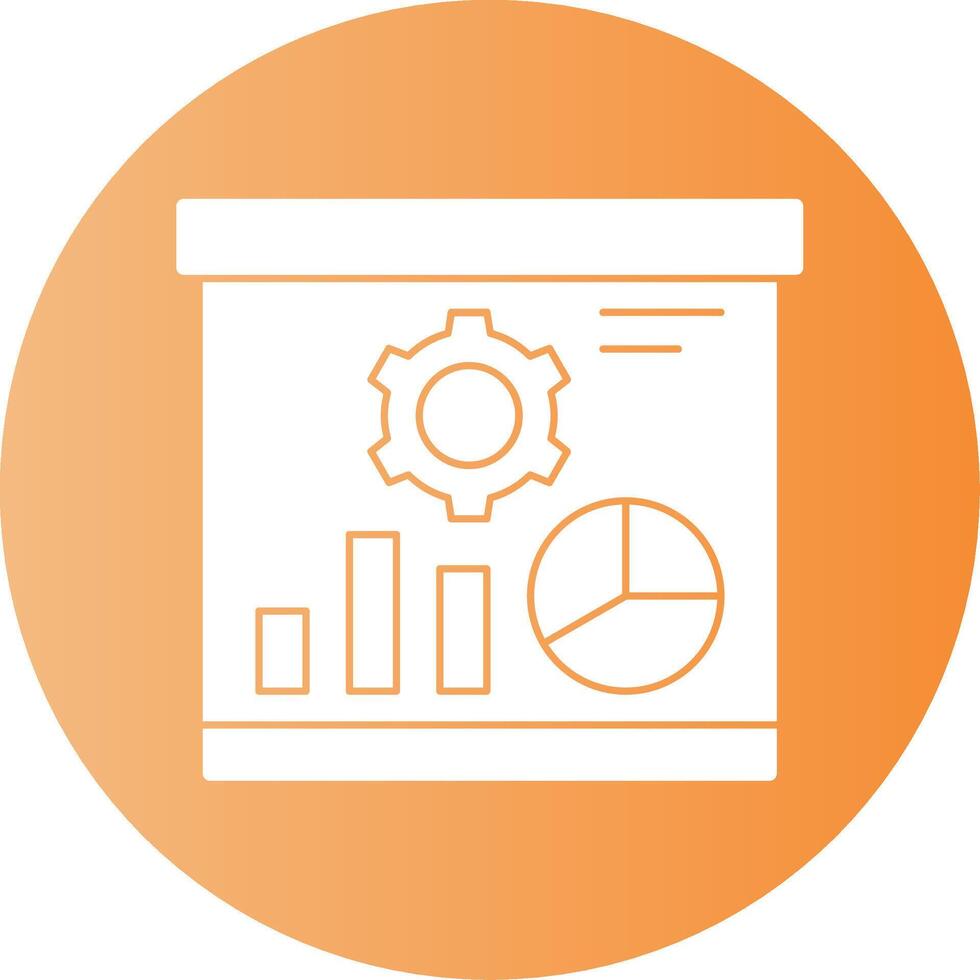 Presentation Gradient Circle Icon vector