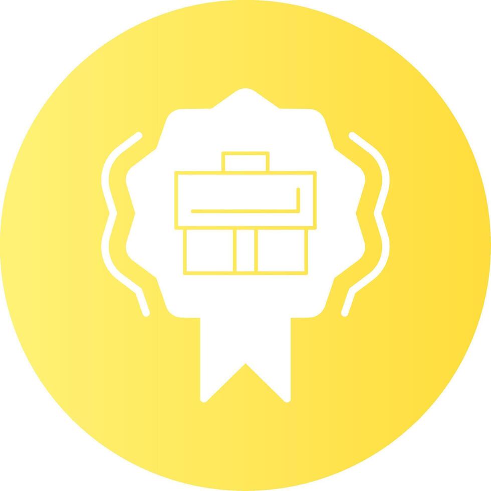 Quality Gradient Circle Icon vector