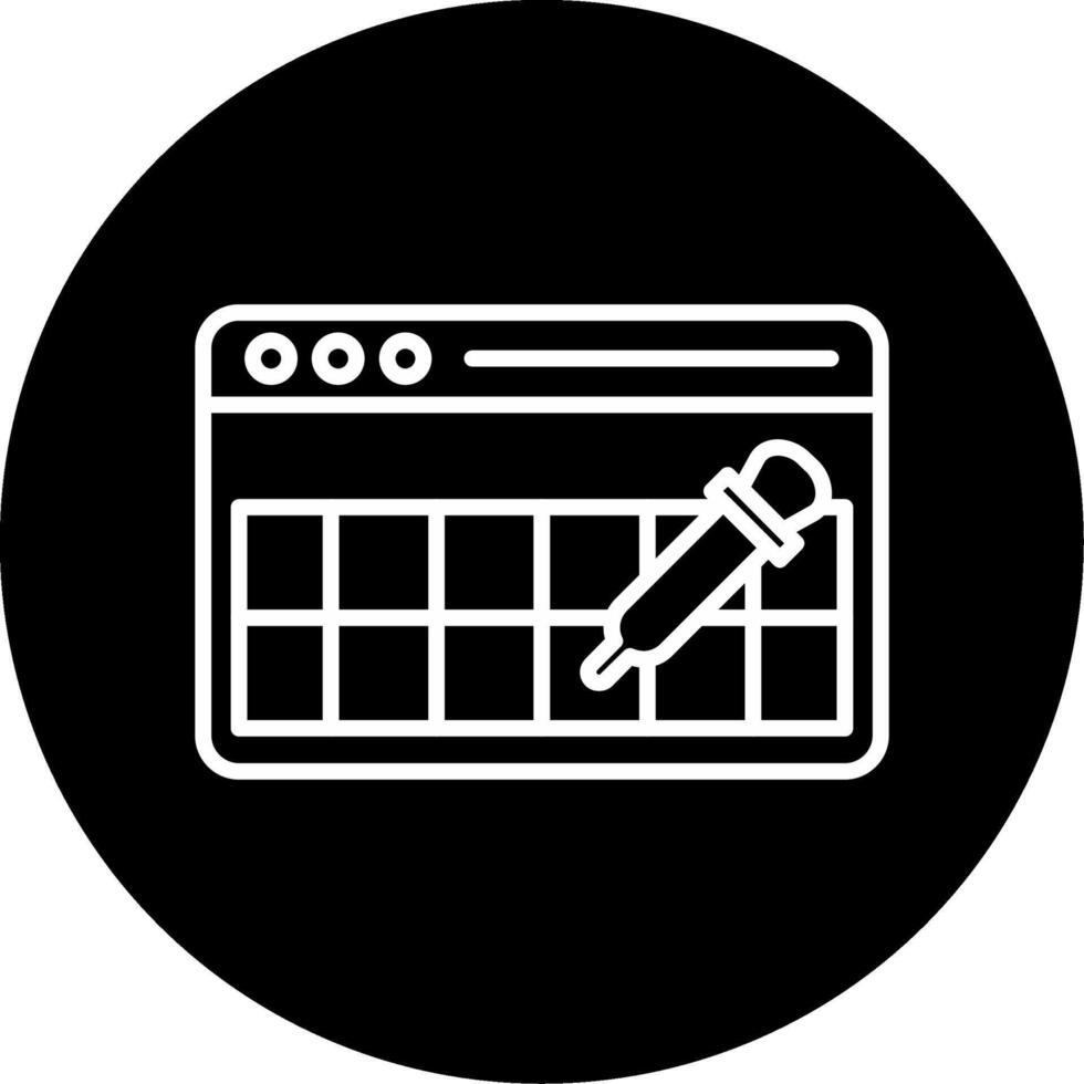 Customized Website Appearance Editor Circle Inverted vector