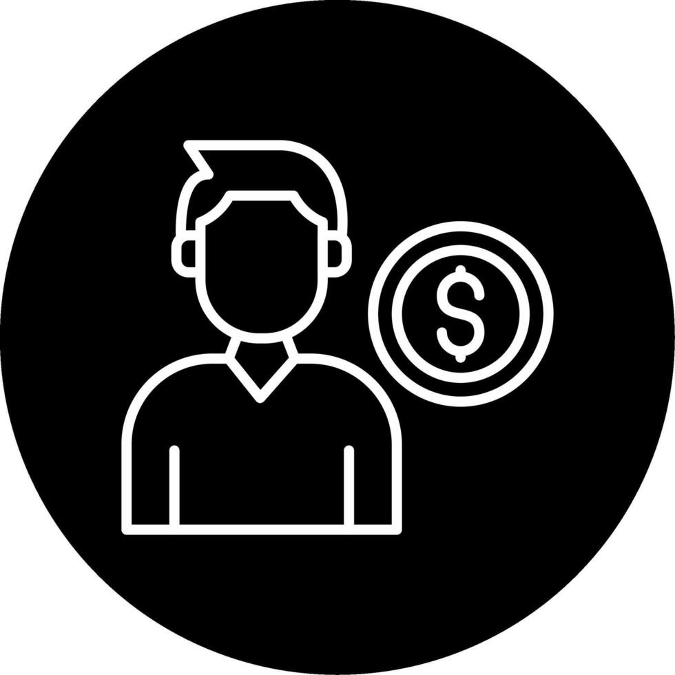 Professional Job Category Marker Circle Inverted vector