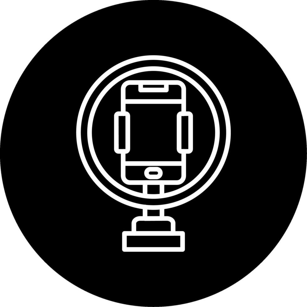Studio Ring Light for Selfies Circle Inverted vector