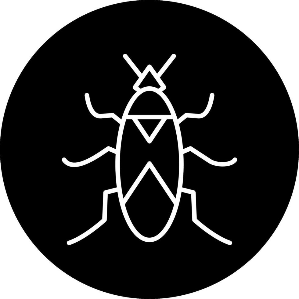 Red Spotted Milkweed Bug Circle Inverted vector