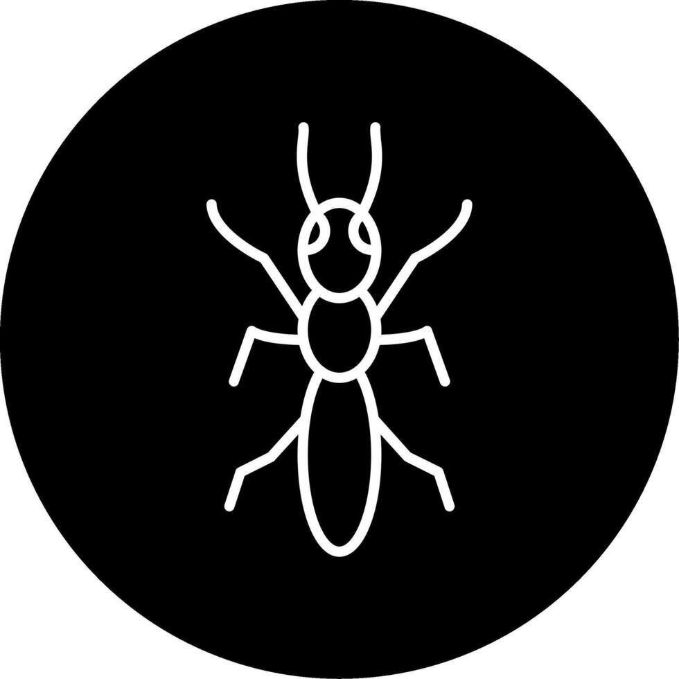 Wood Boring Carpenter Ant Circle Inverted vector