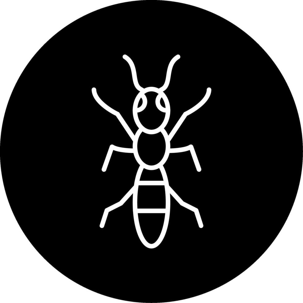 Erratic Crazy Ant Circle Inverted vector