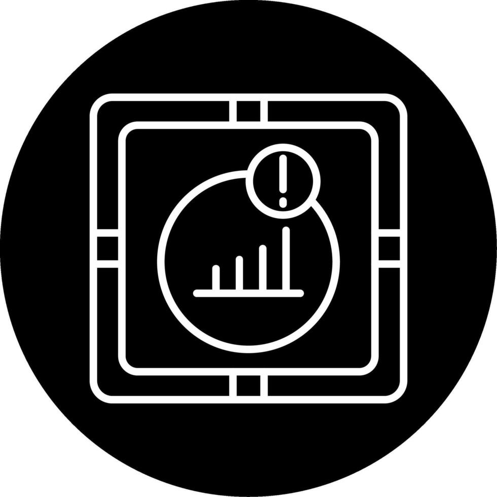 Network Connection Lost Alert Circle Inverted vector