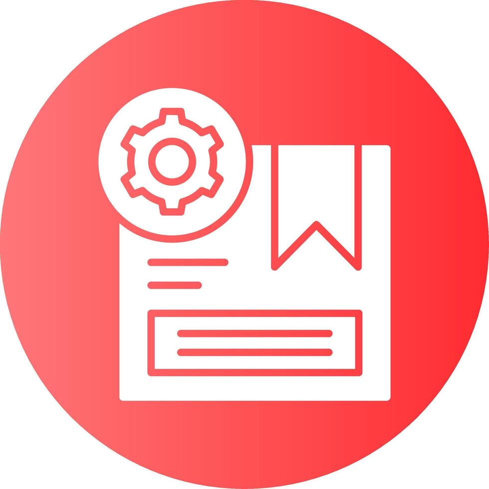 Product Customization Gradient Circle Icon vector