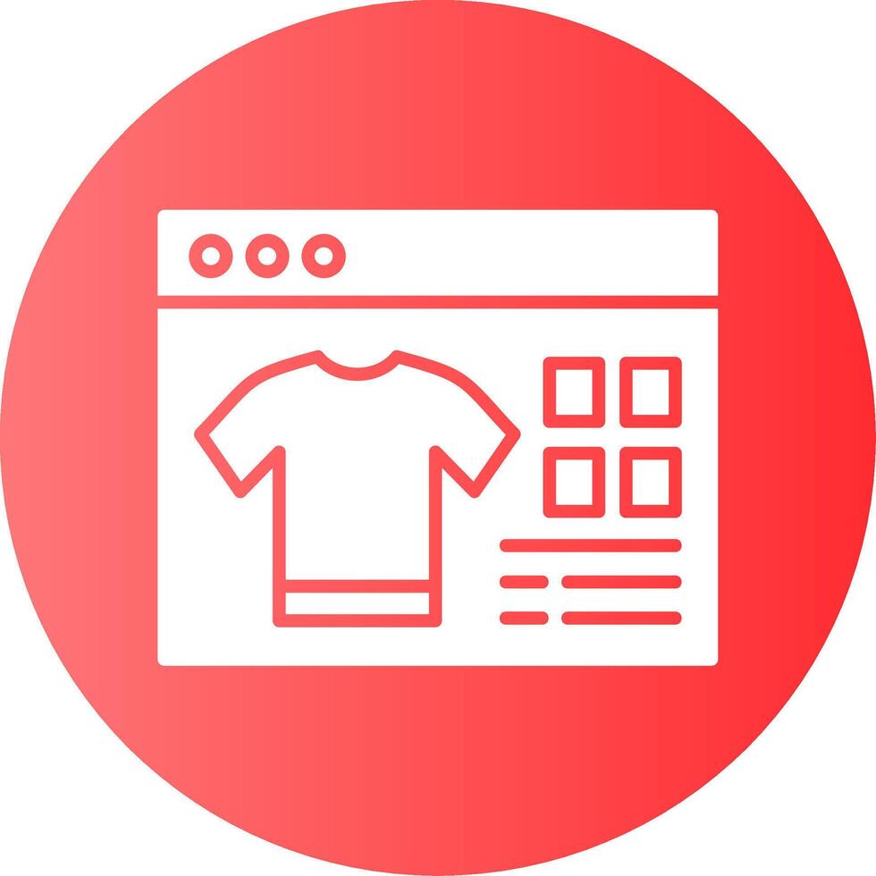 Gift Card Gradient Circle Icon vector