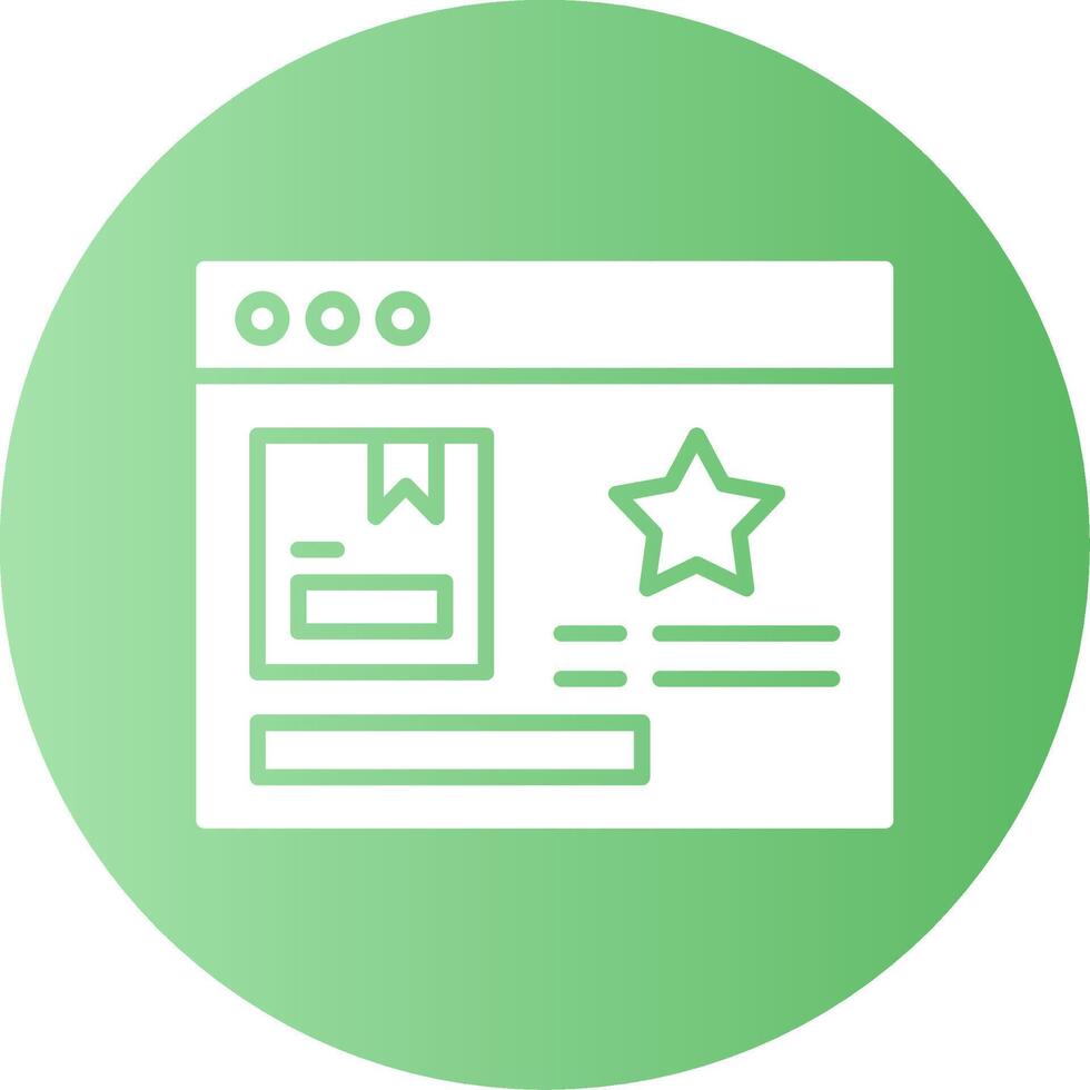 Featured Product Gradient Circle Icon vector