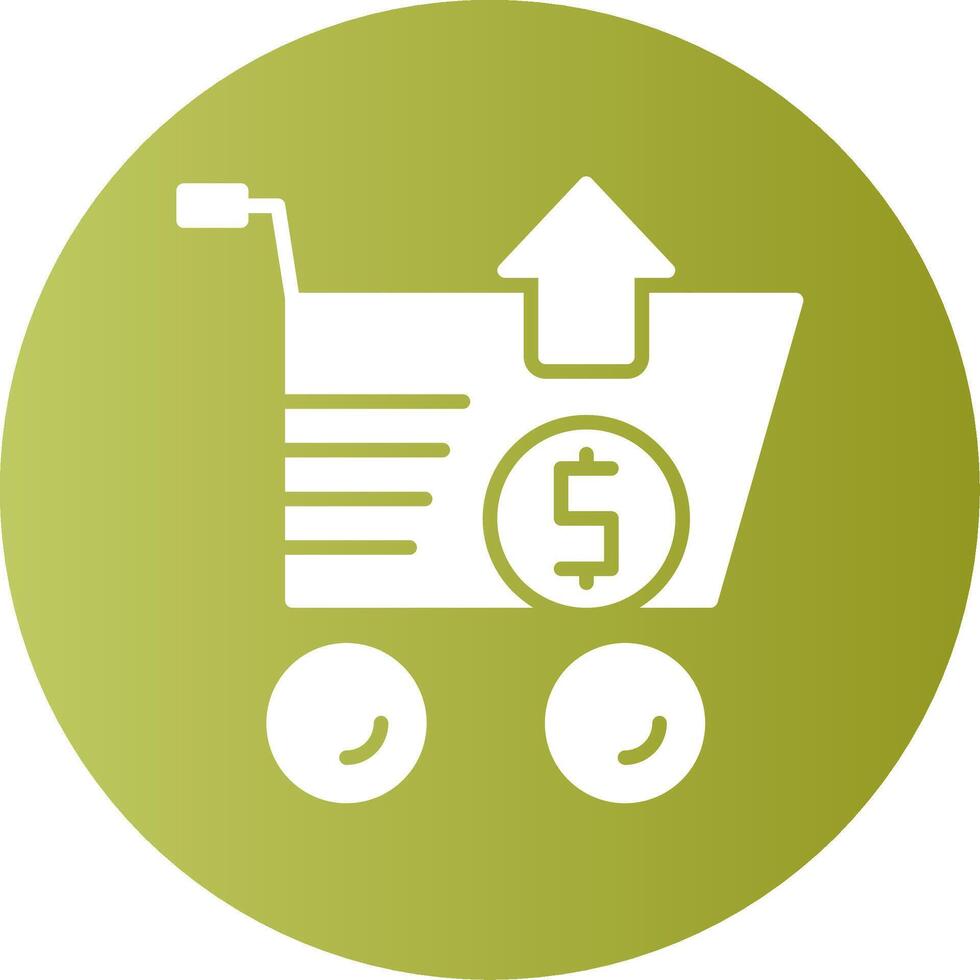 Upselling Gradient Circle Icon vector
