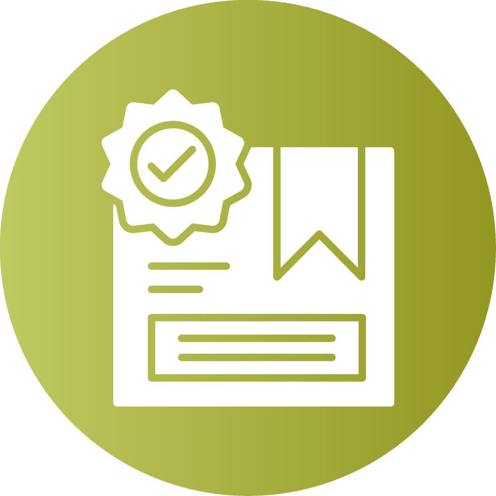 Recommended Gradient Circle Icon vector