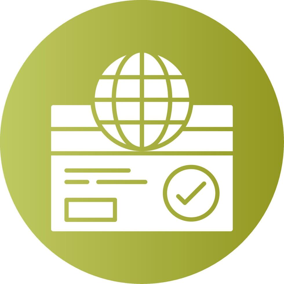 Payment Gateway Gradient Circle Icon vector