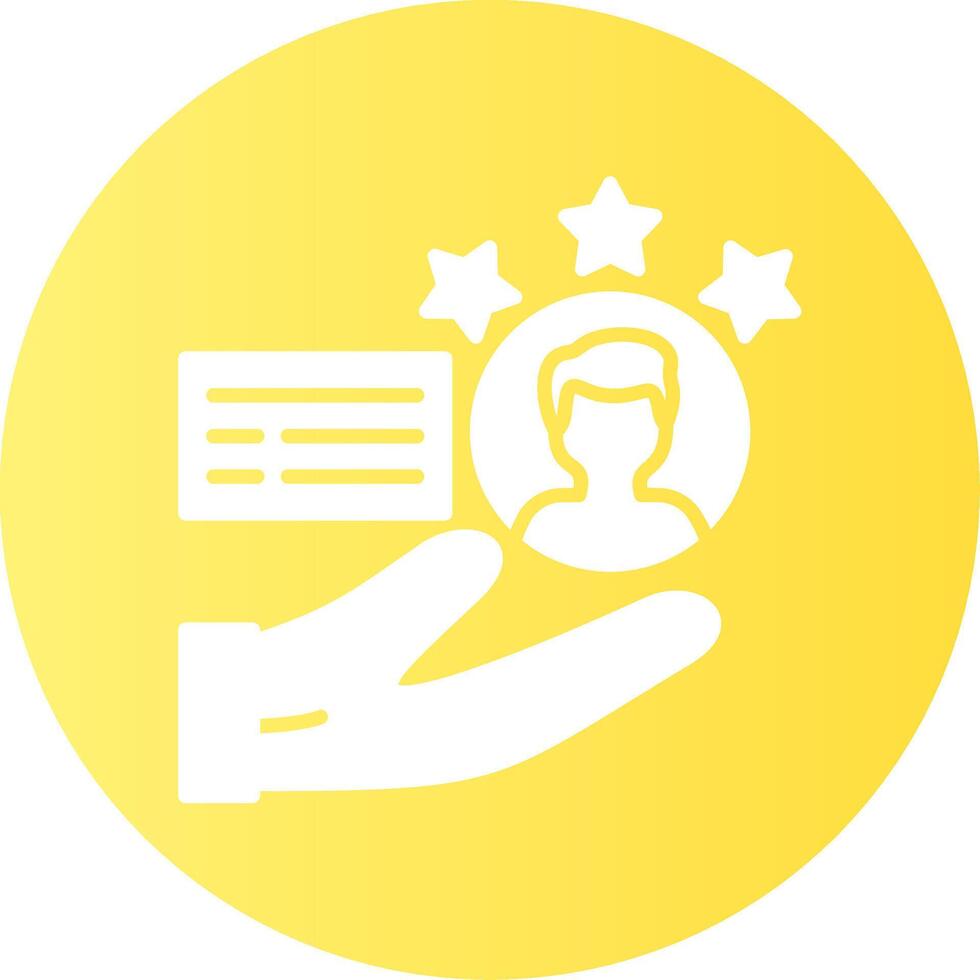 Customer Satisfaction Gradient Circle Icon vector