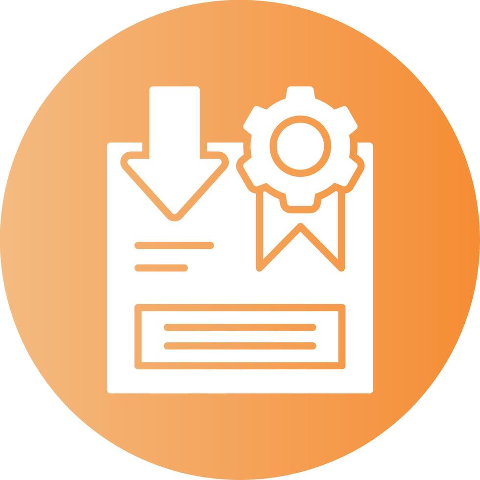 Return Policy Gradient Circle Icon vector