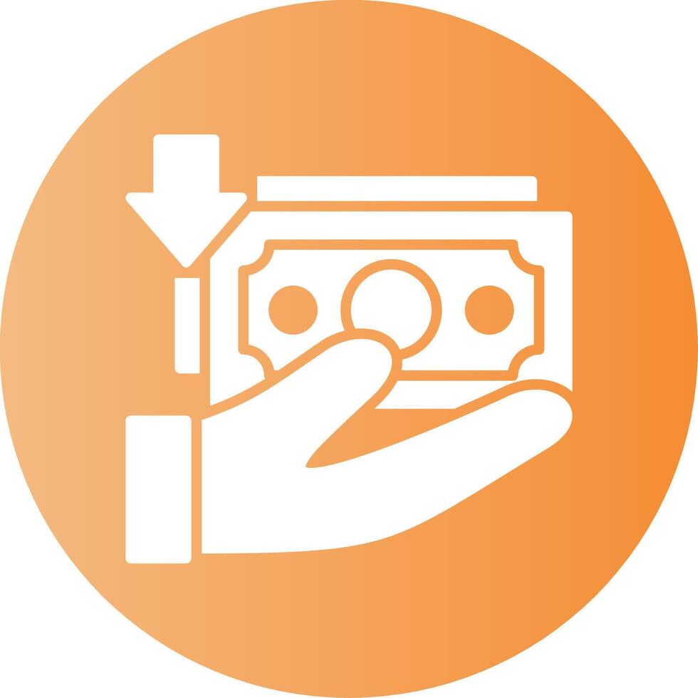 Loan Gradient Circle Icon vector