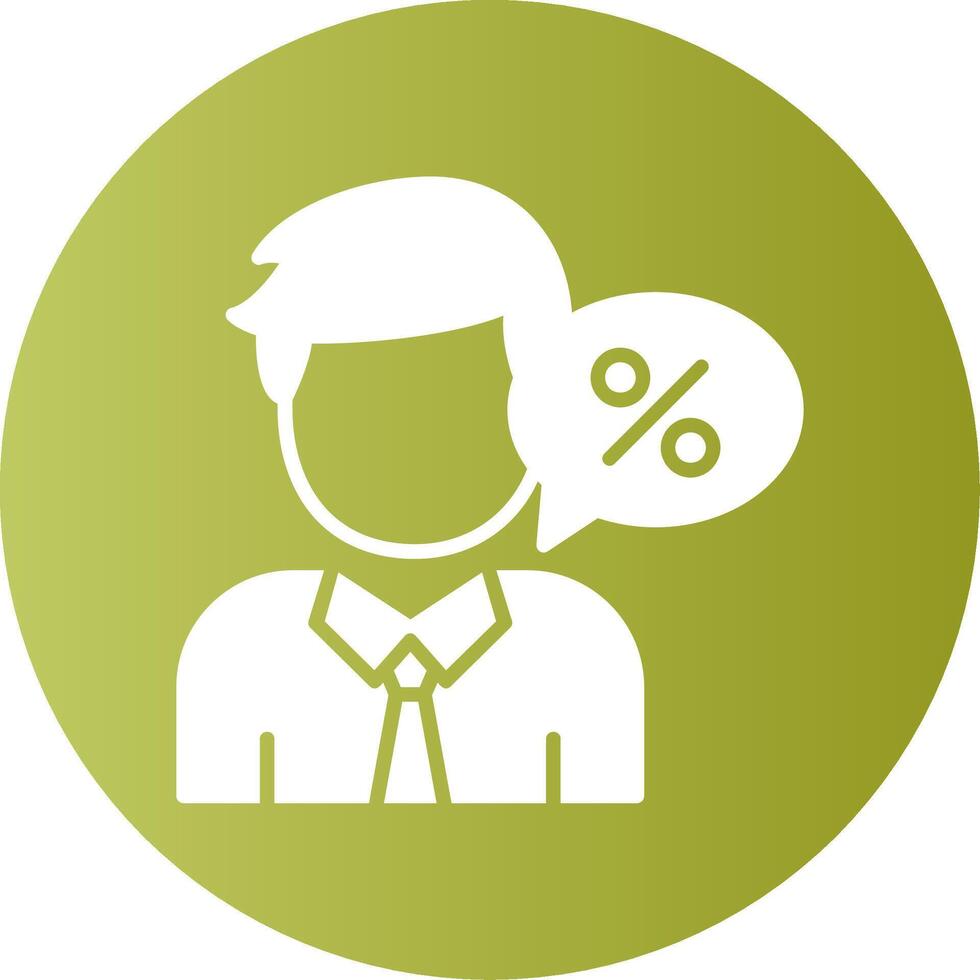Tax advisor Gradient Circle Icon vector