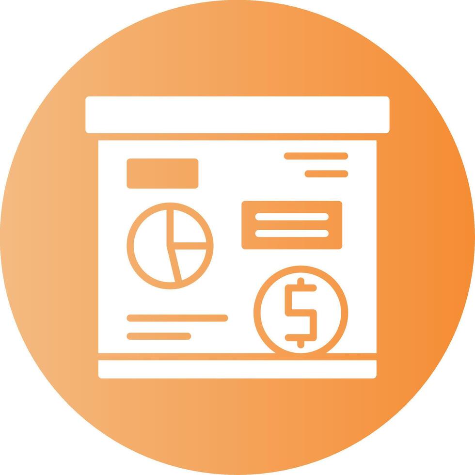 Tax planning Gradient Circle Icon vector
