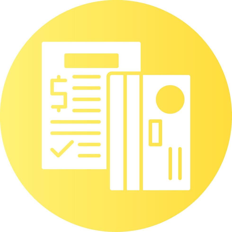 Credit counseling Gradient Circle Icon vector