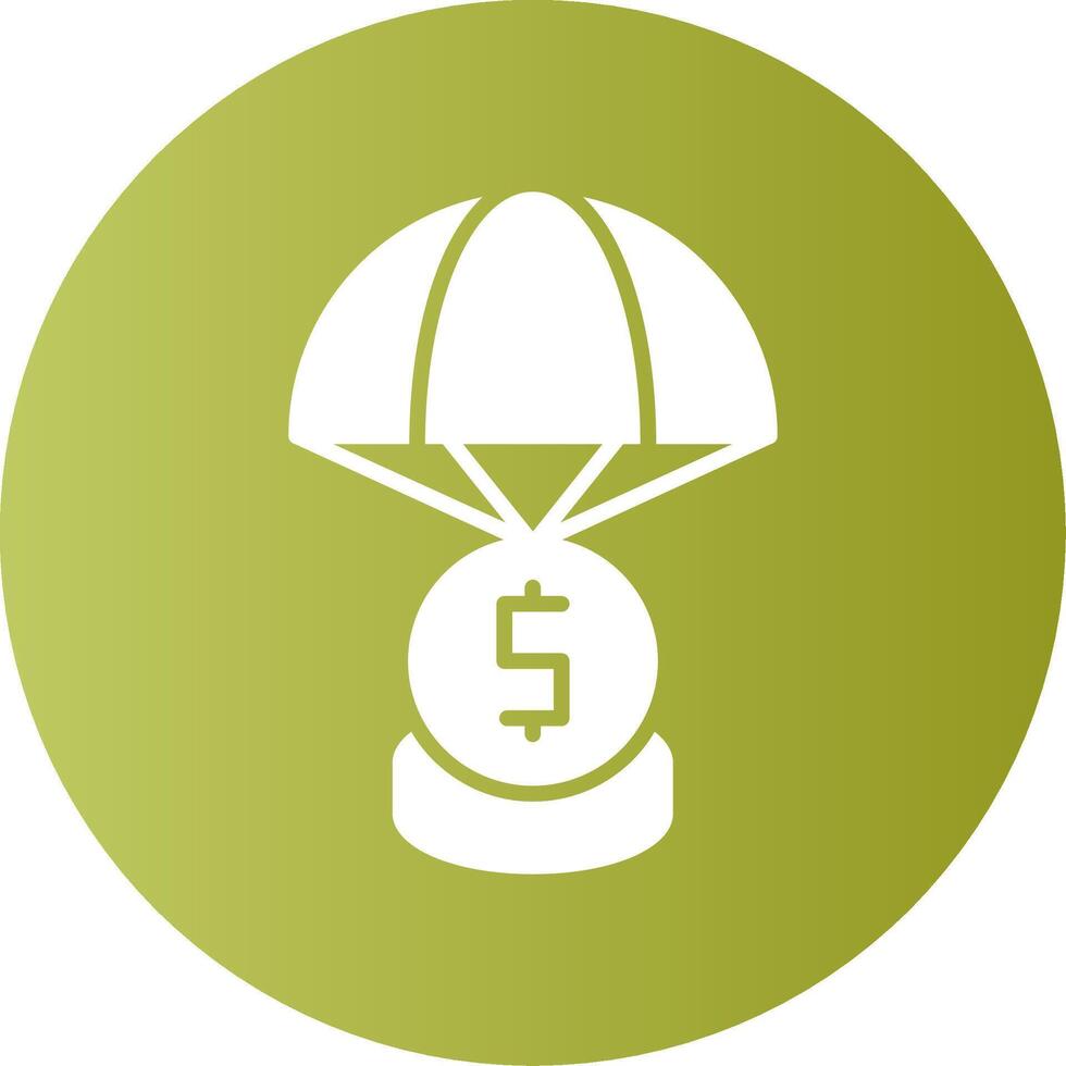 Bailout Gradient Circle Icon vector