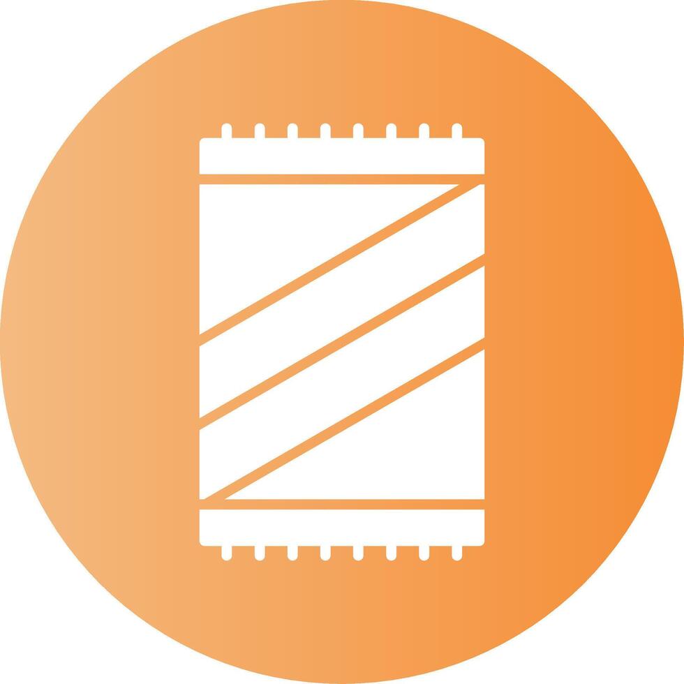 Beach towel Gradient Circle Icon vector
