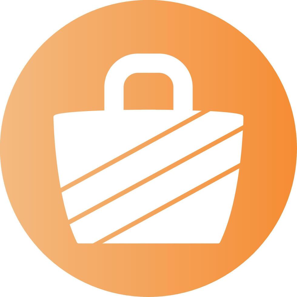 Beach bag Gradient Circle Icon vector