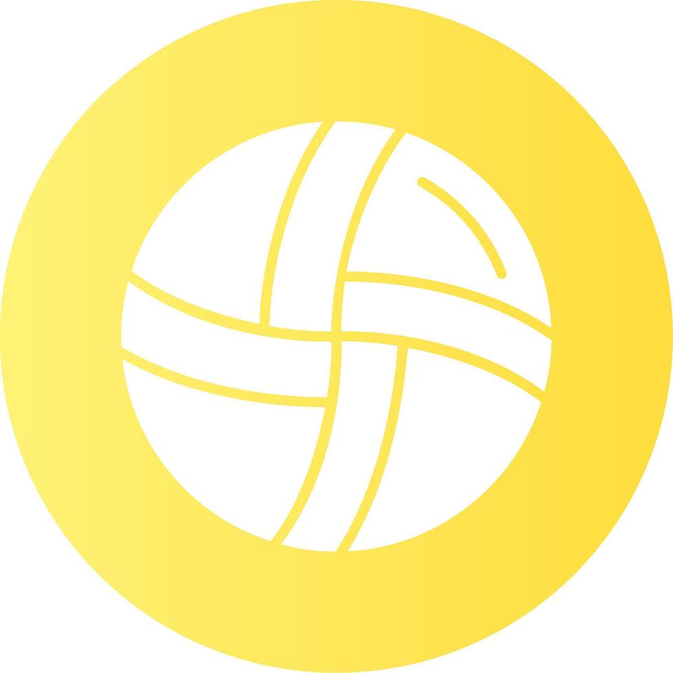 Volleyball Gradient Circle Icon vector