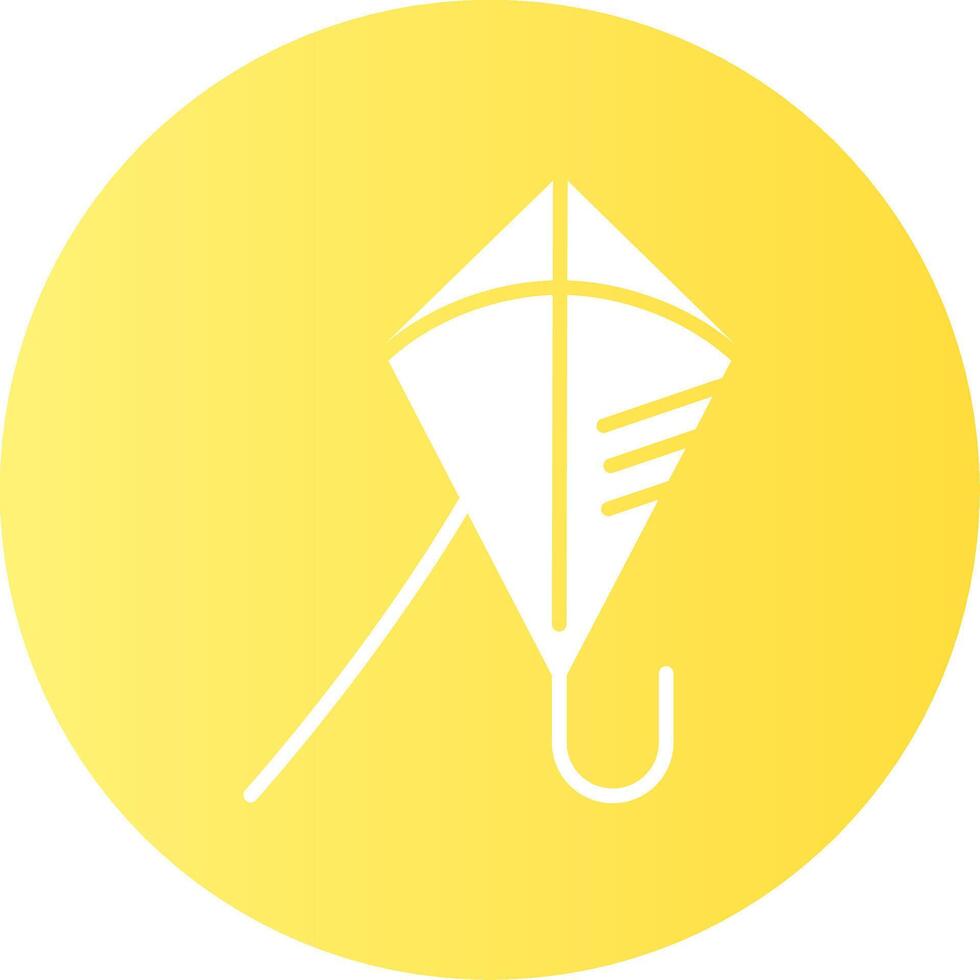 Kite Gradient Circle Icon vector