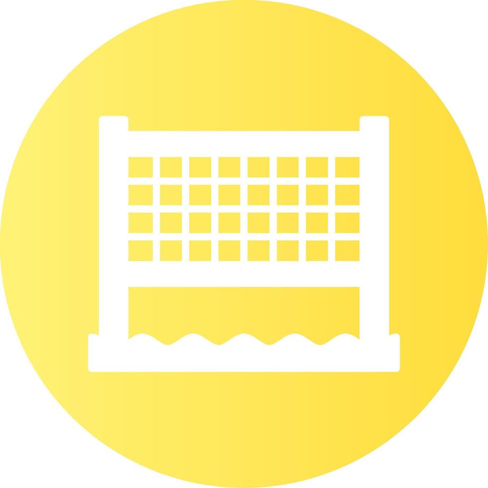 Beach volleyball net Gradient Circle Icon vector