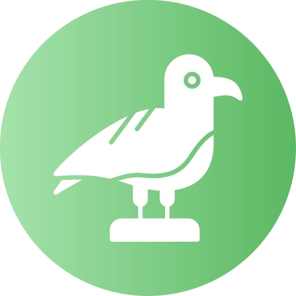 Seagull Gradient Circle Icon Design vector