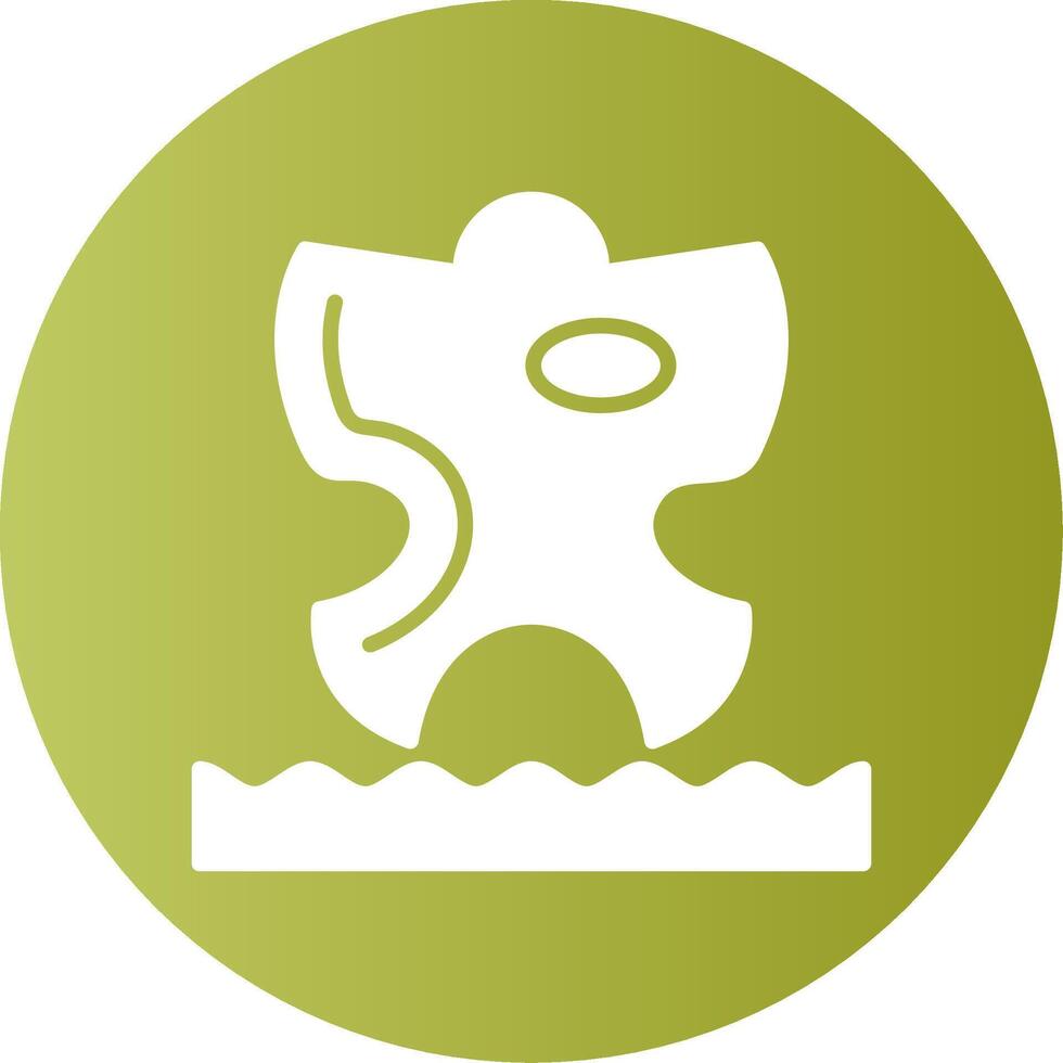 Sand angels Gradient Circle Icon vector