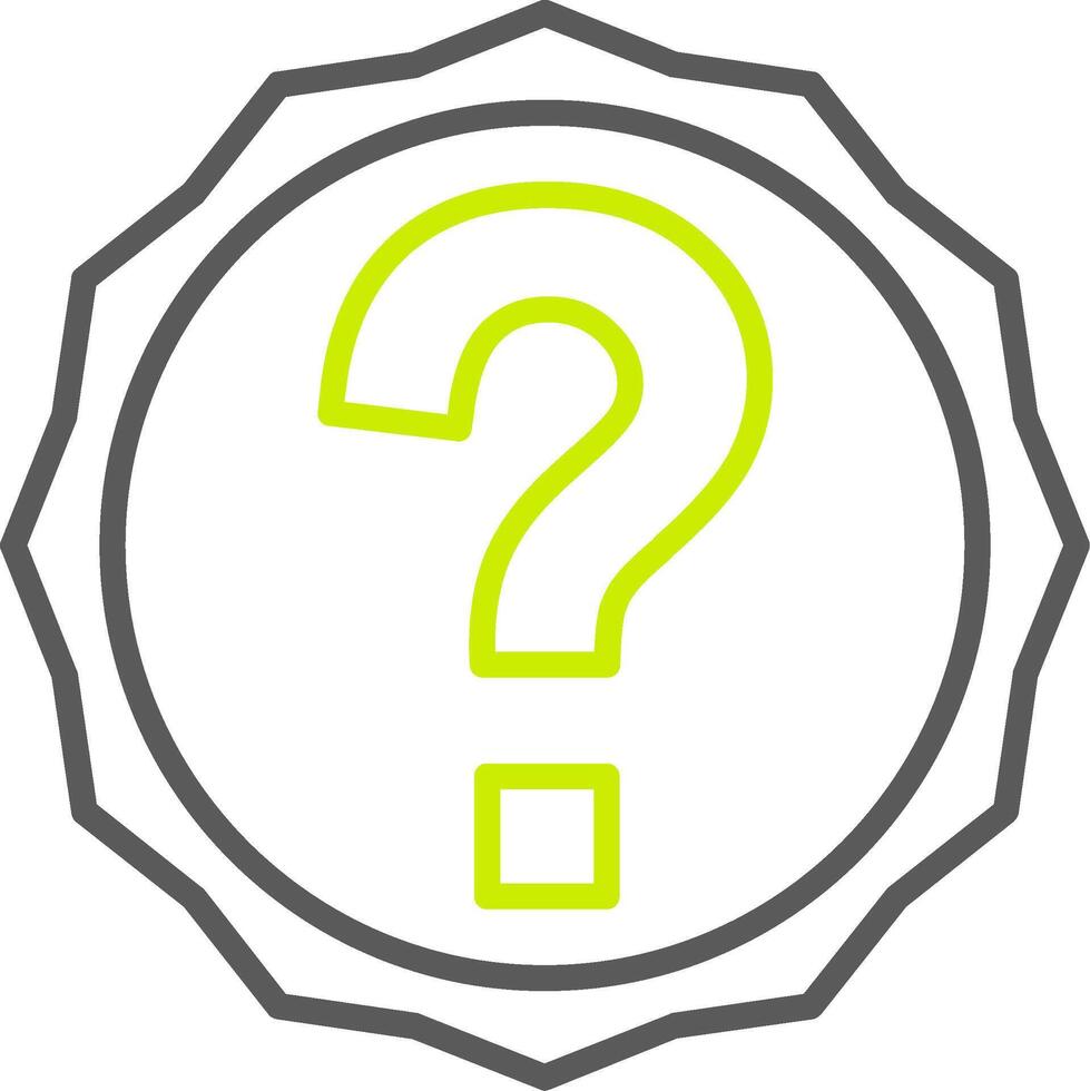 Question Clean Badge Asset vector