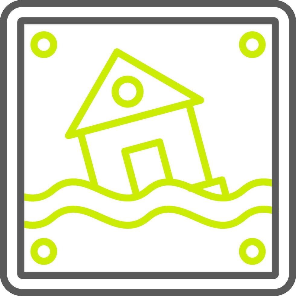 Flood Elegant Tech Badge vector
