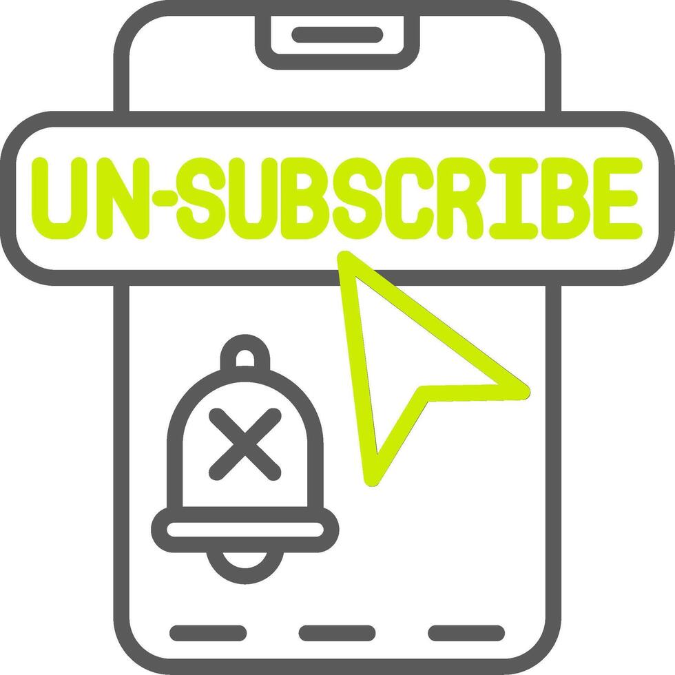 Unsubscribe 3D App Feature vector