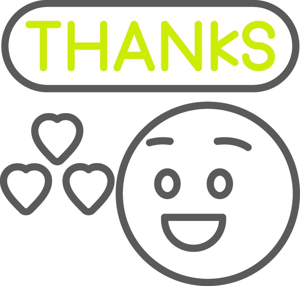 Thank You Minimalist UI Block vector