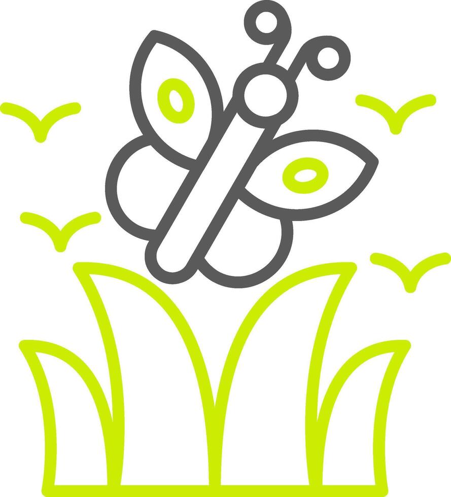 Butterfly Smart Line Drawing vector