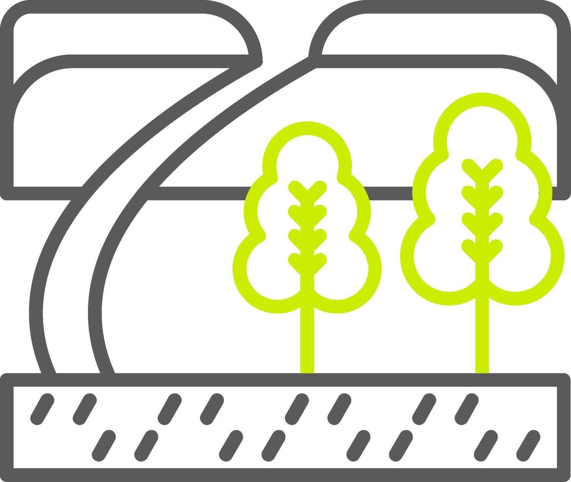 Path Light Mode Icon vector