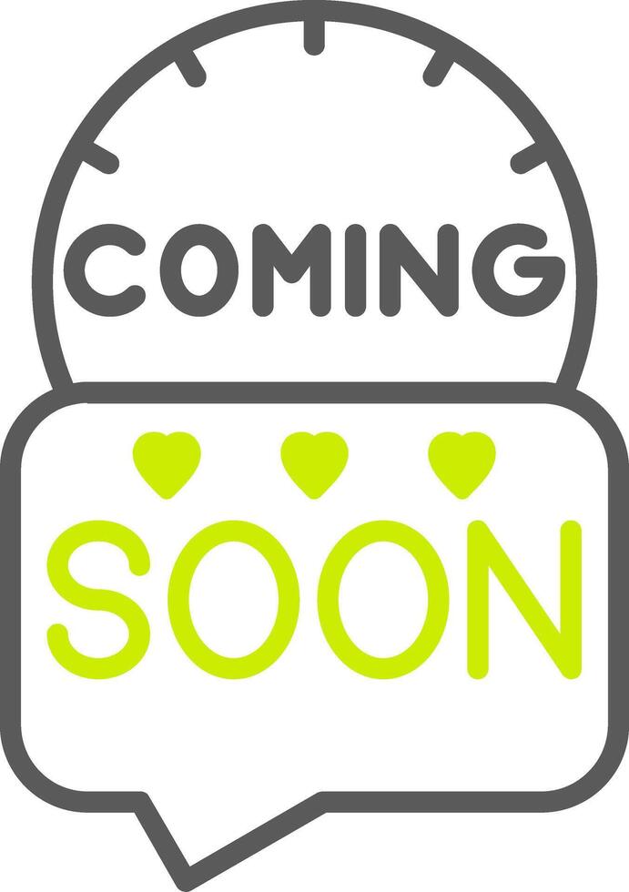 Coming Soon Mobile UX Object vector