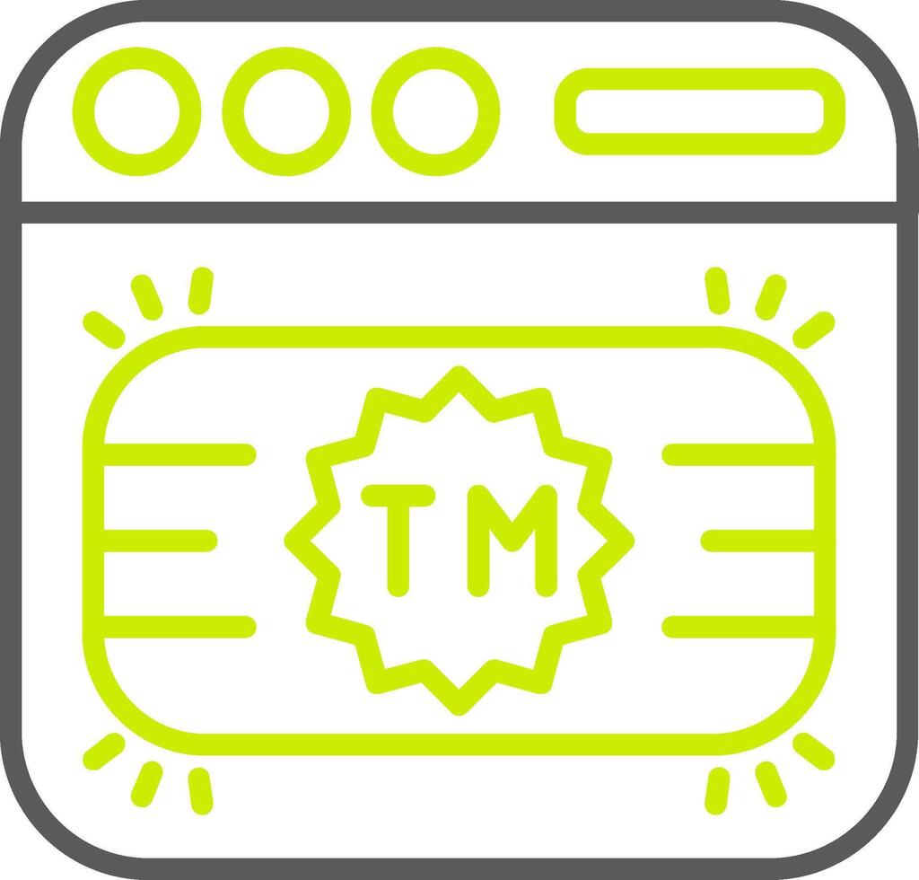 Trademark Minimalist UI Block vector