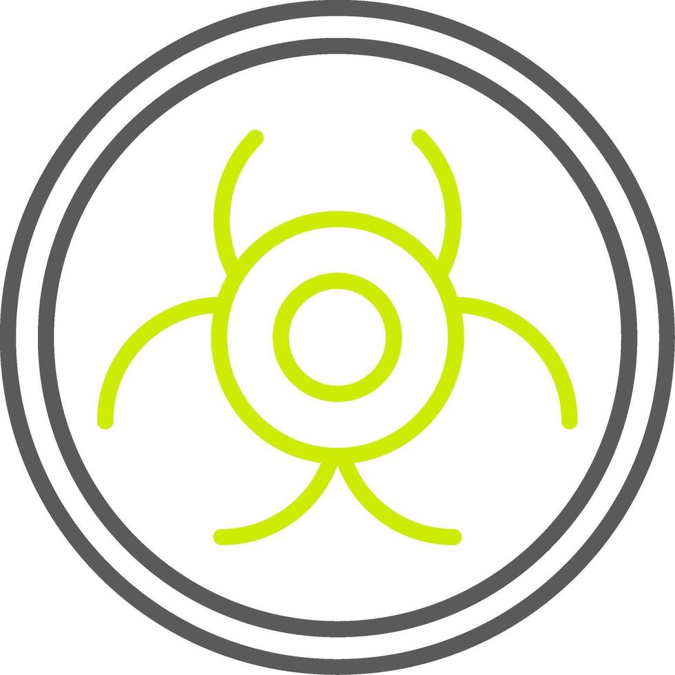 Biohazard Trendy UI Label vector