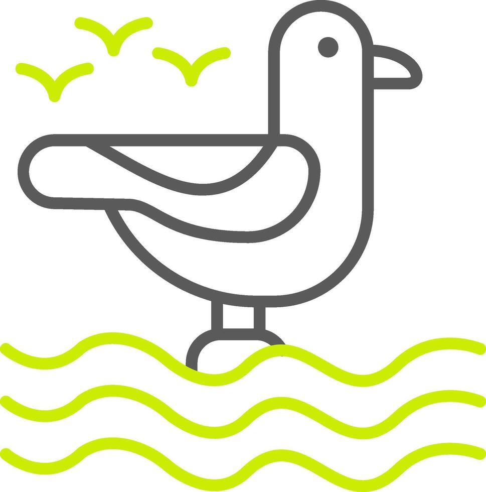 Seagull Simple Web Tag vector