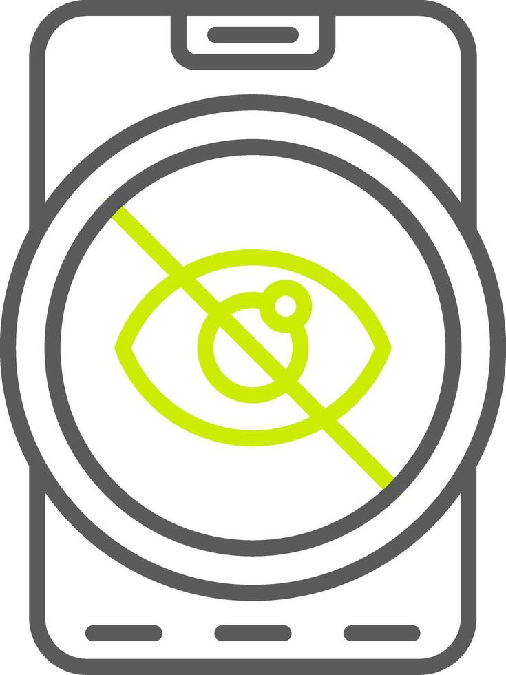 Hide Minimalist UI Block vector