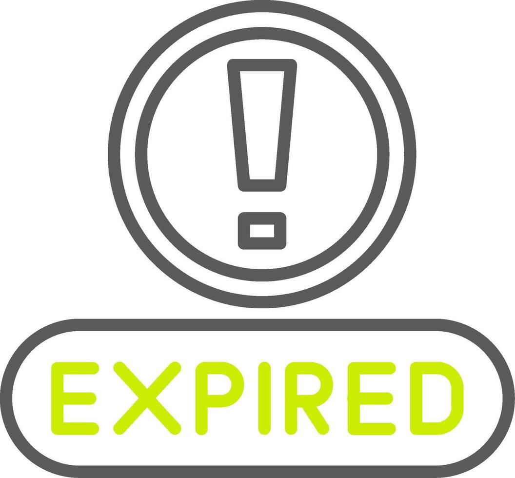 Expired Simple Web Tag vector