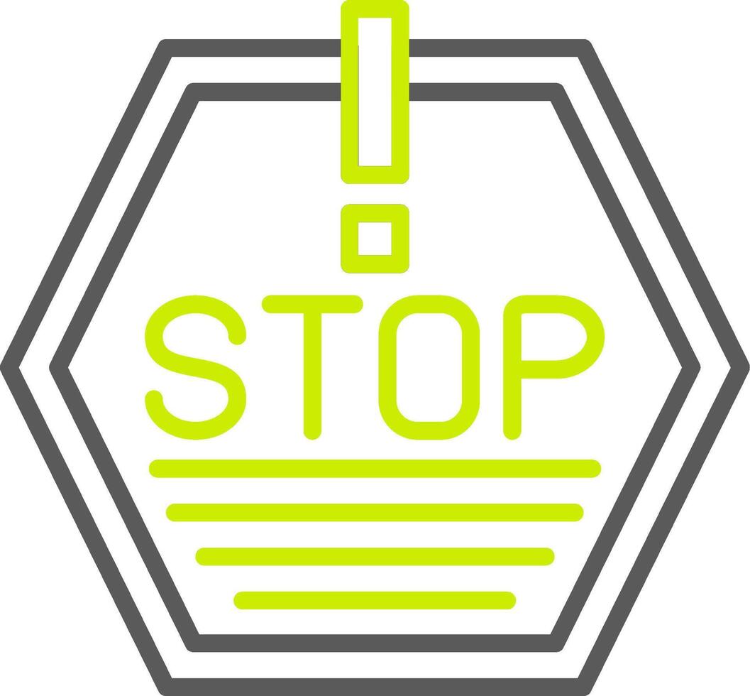 Stop Dynamic UX Asset vector