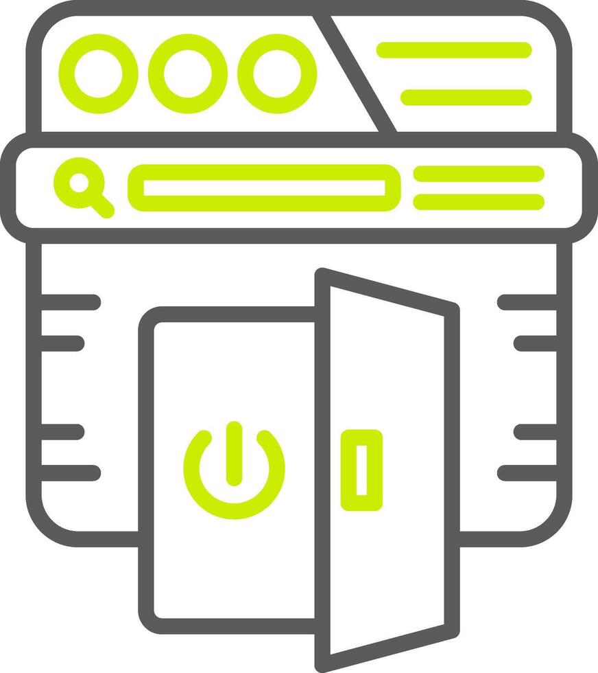 Log Out Polished UI Module vector