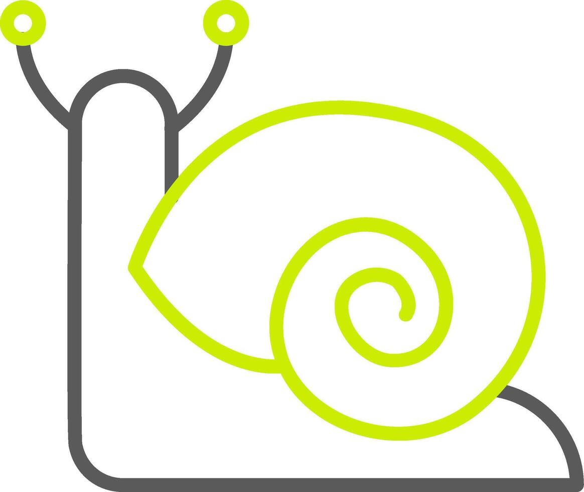 Snail Elegant Tech Badge vector