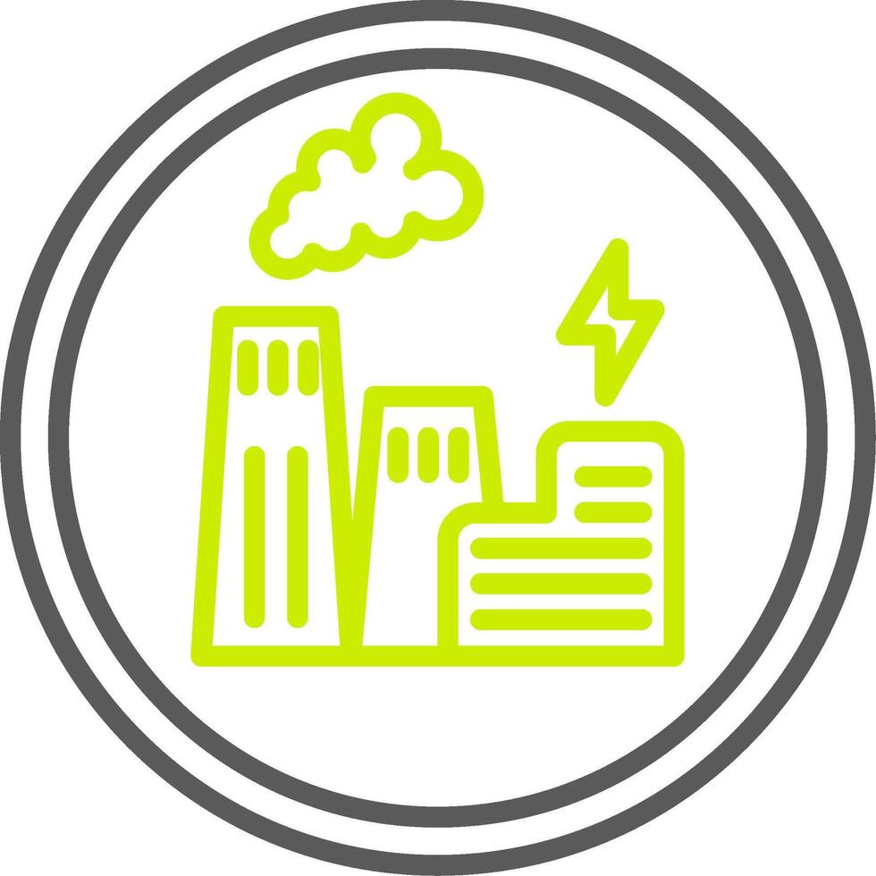Power Plant Dynamic Web Graphic vector