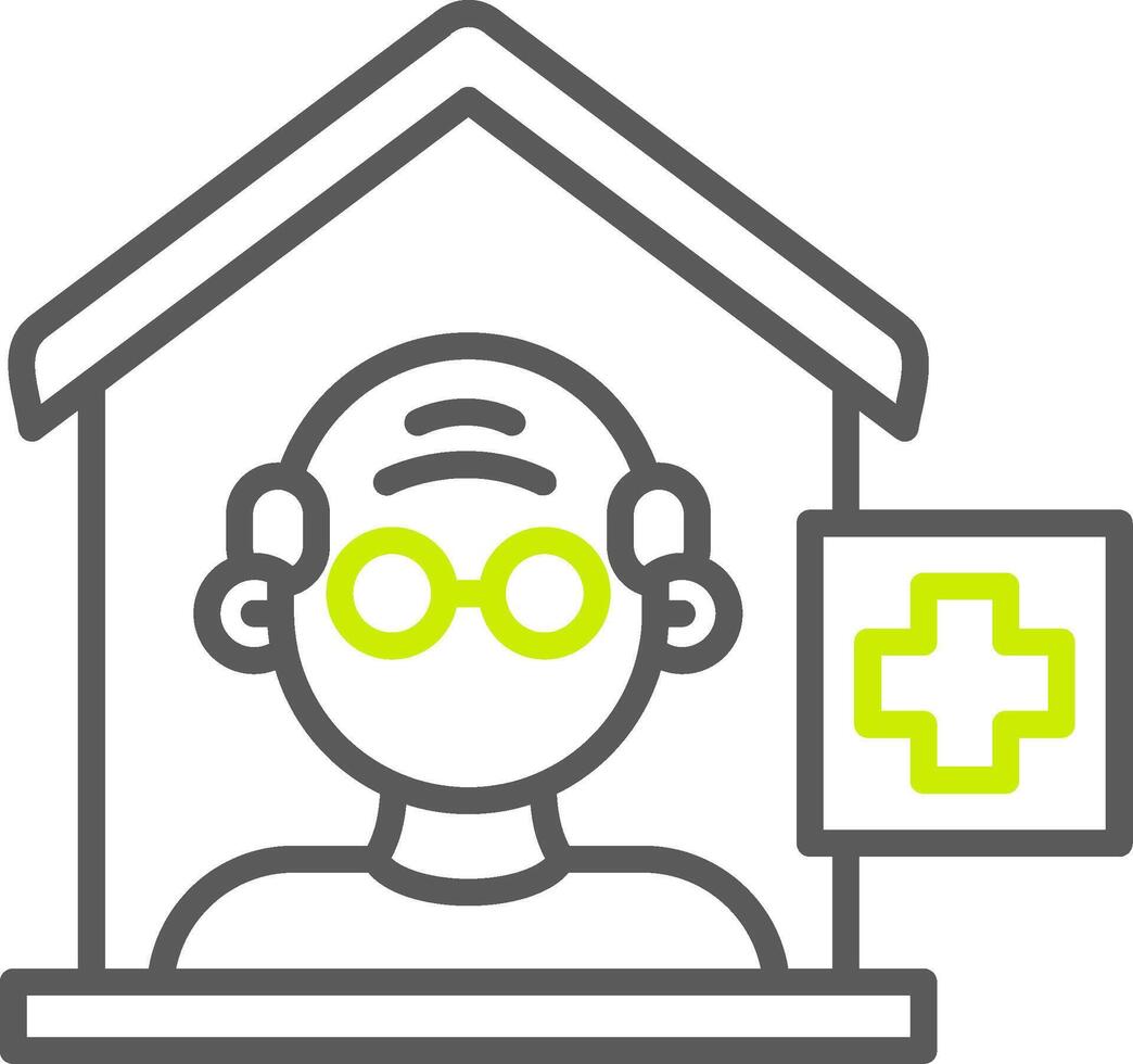 Old House Modern UI Piece vector