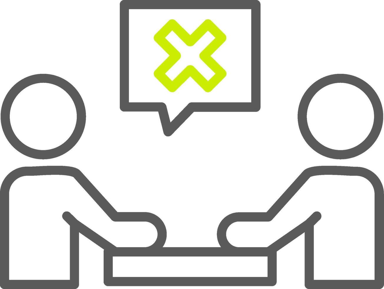 Meeting Cancel Dynamic Visual Mark vector