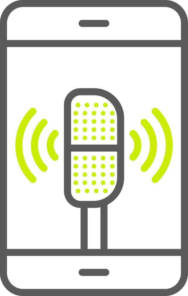 Voice Assistant Neutral Icon Unit vector