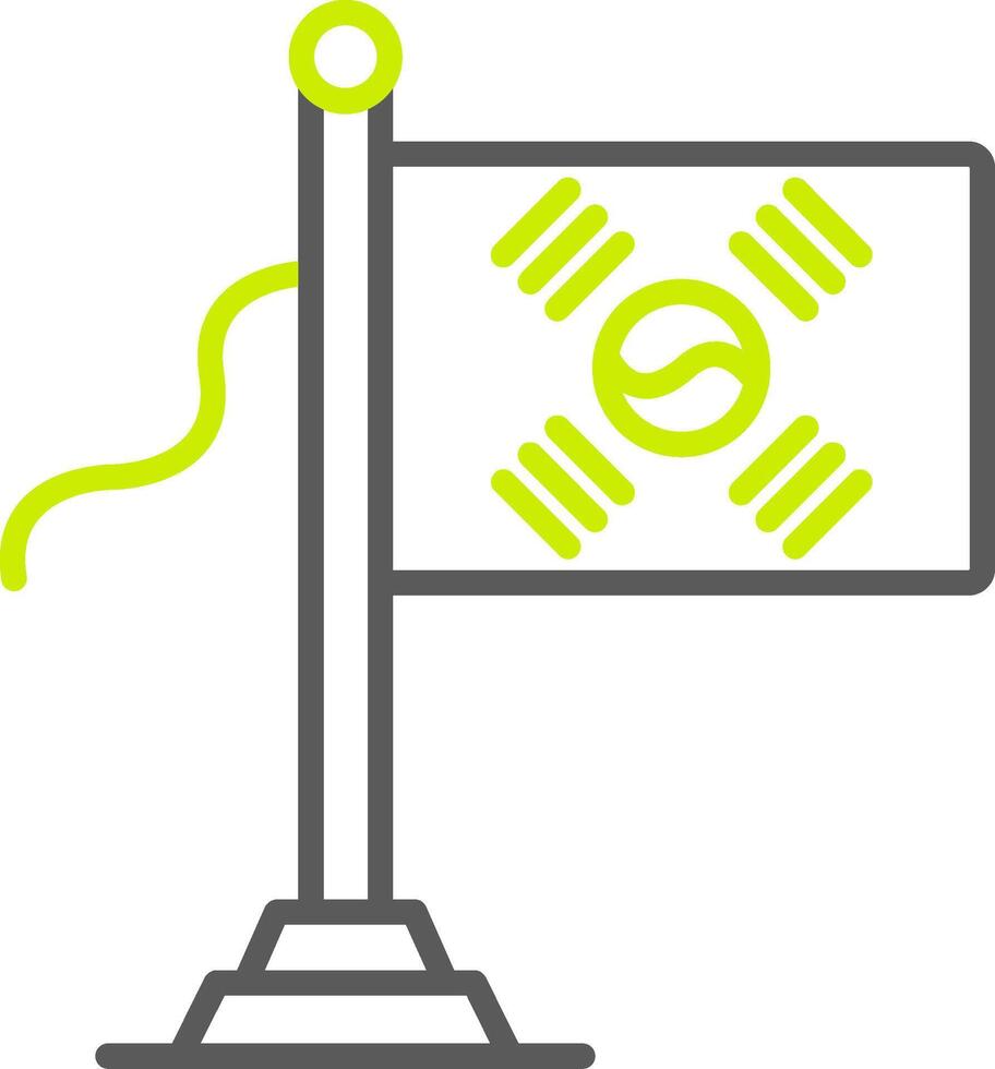South Korea Flag NextGen Interface Symbol vector