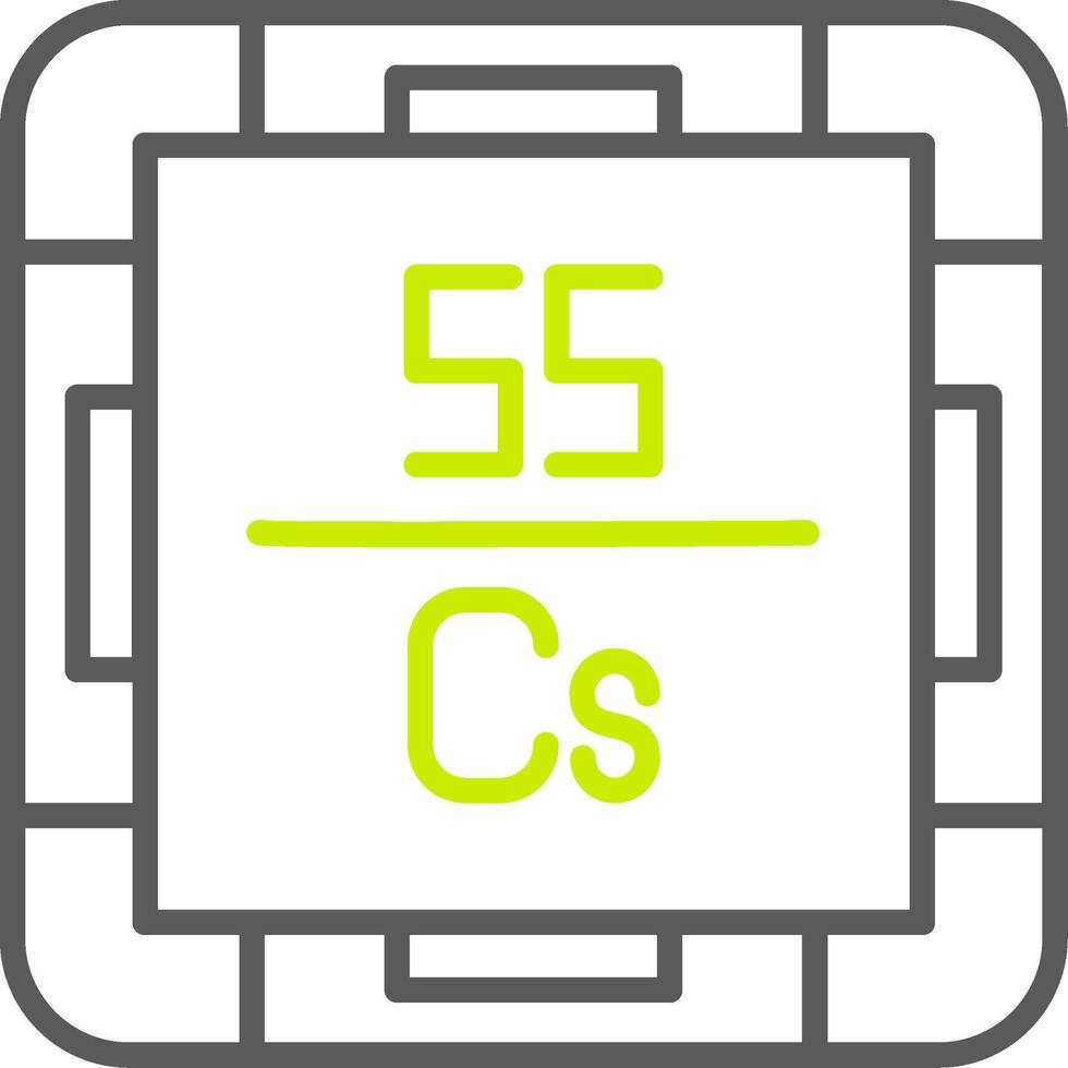 Cesium Elegant Line Drawing vector